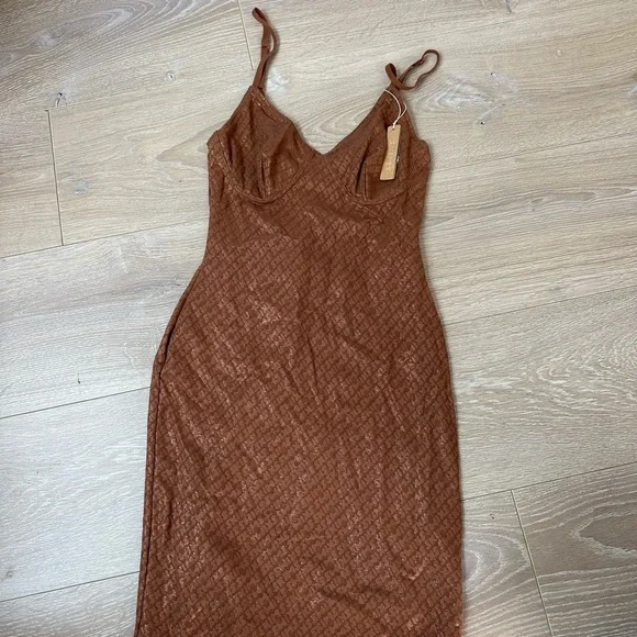 logo mesh foil cami dress SKIMS | Dresses | Skims Logo Mesh Foil Cami Dress